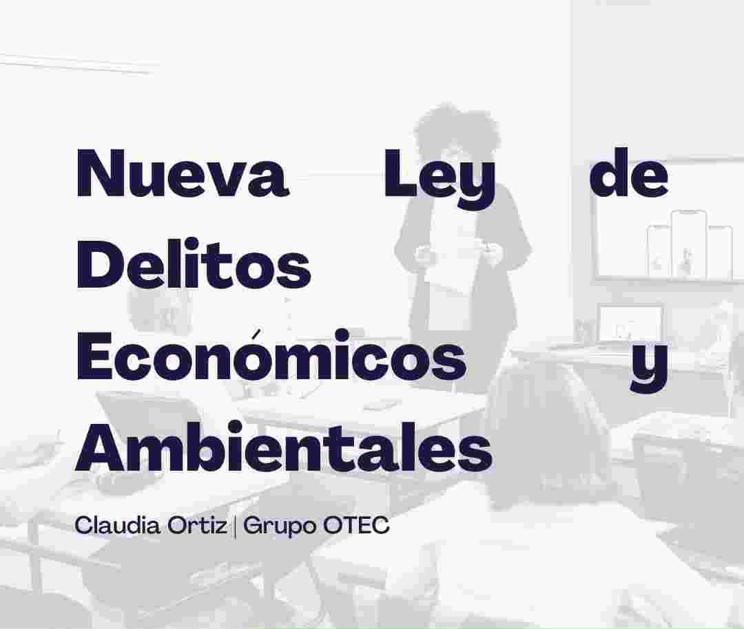 Nueva Ley de Delitos Económicos y Medioambientales